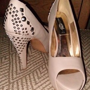 RUE21 Beige Studded High Heels $35 OBO